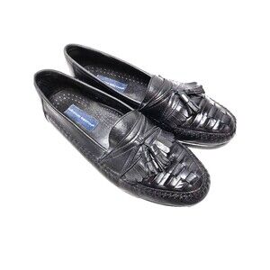 Giorgio Brutini Men's Shoes sz 10.5 D Austin Tassel Loafer Black Leather